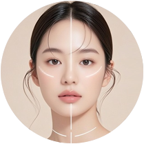 자연스러운 얼굴 라인 개선